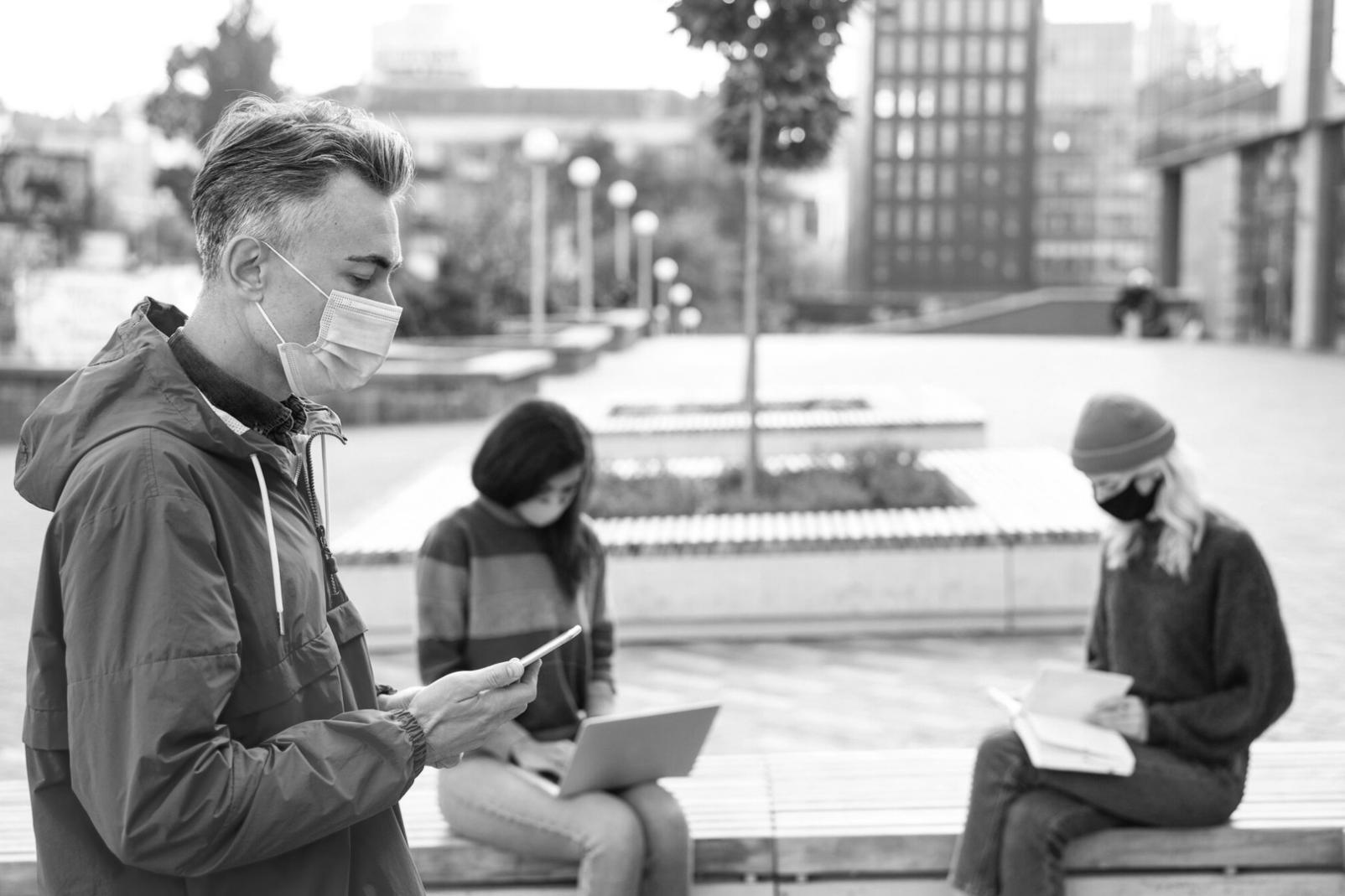 Family business owners reviewing financial documents together